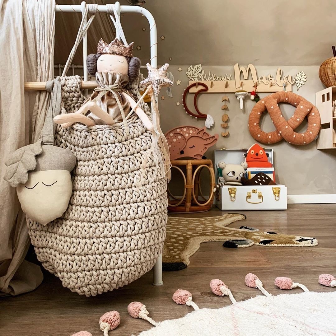 Hanging basket BEIGE - Zuri House