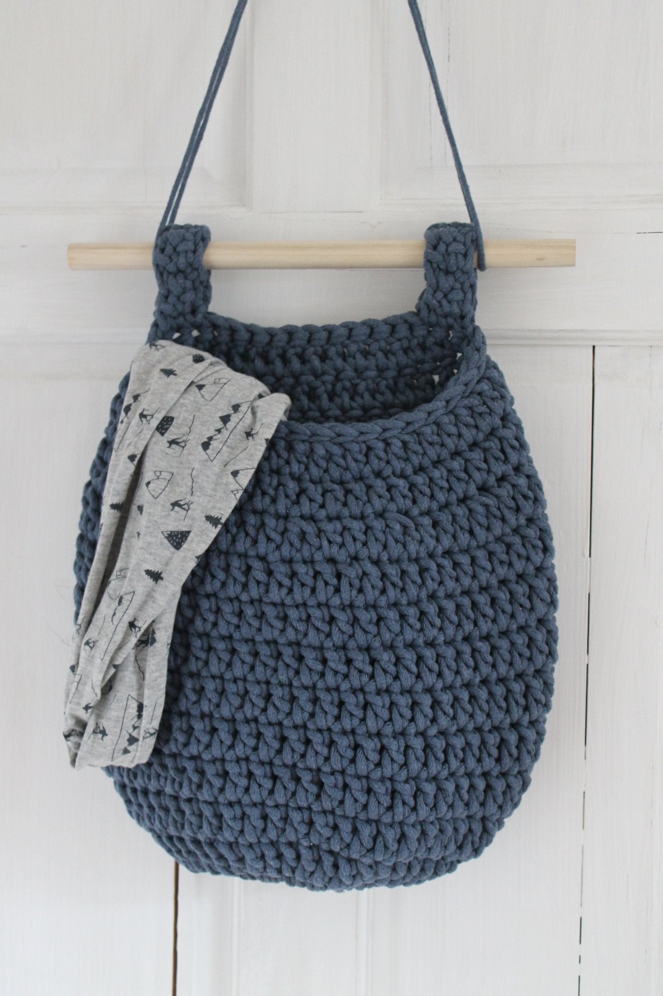 Hanging basket DENIM BLUE - Zuri House
