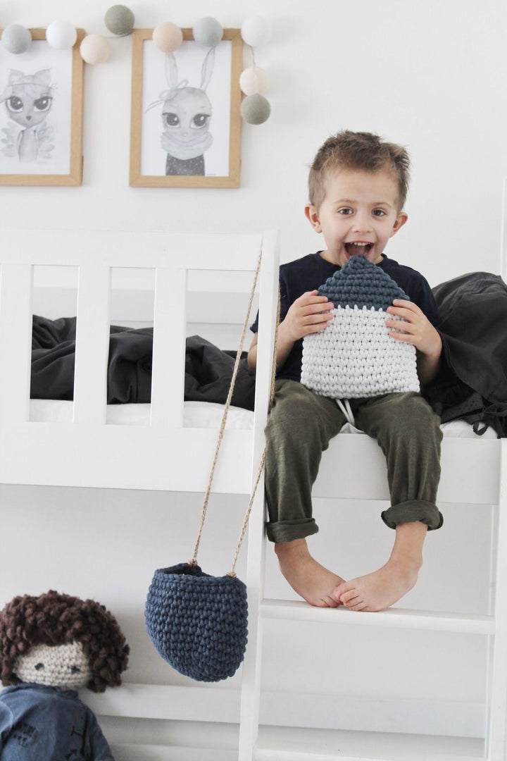 House mini cushion DENIM BLUE - Zuri House