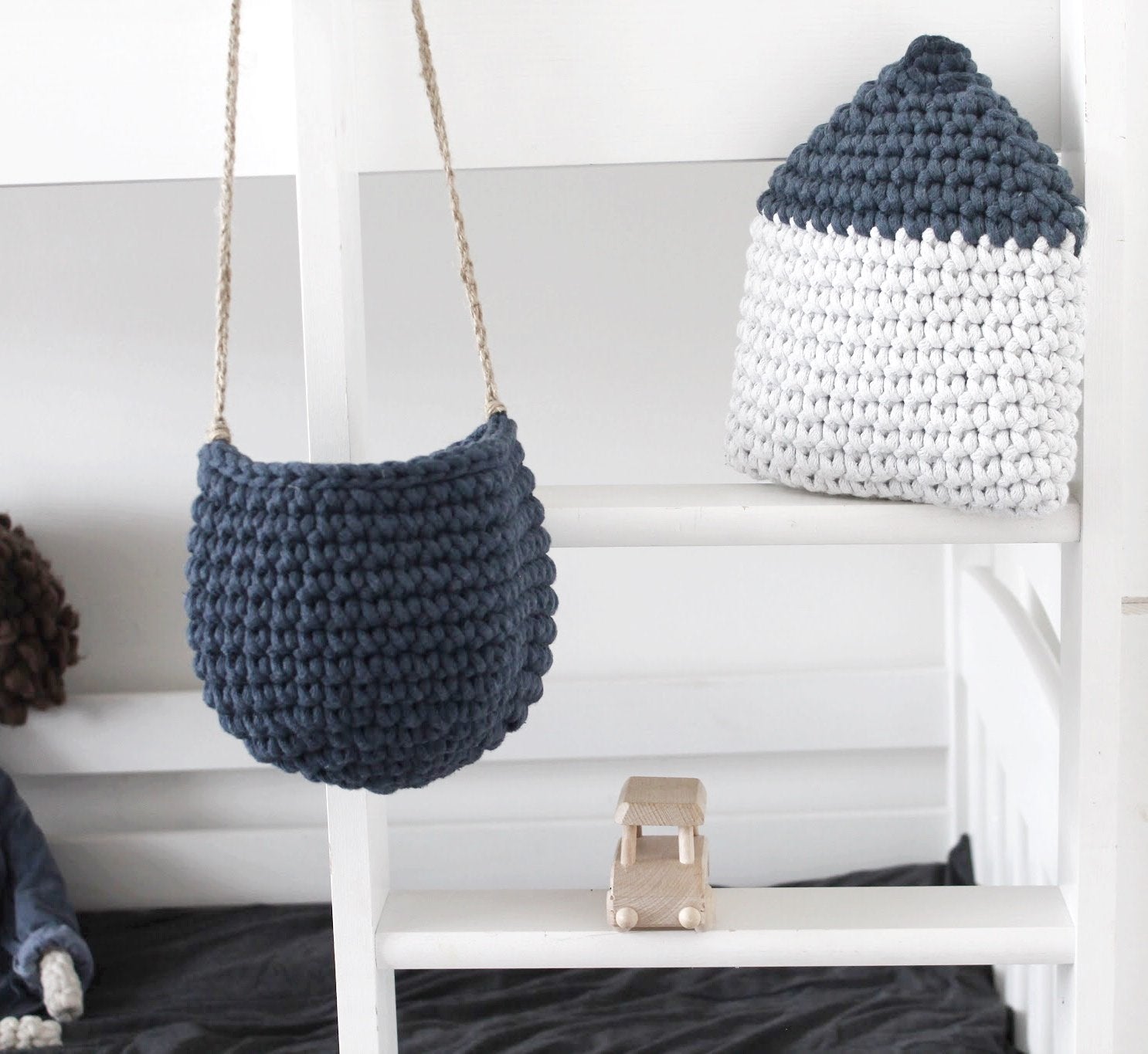 House mini cushion DENIM BLUE - Zuri House