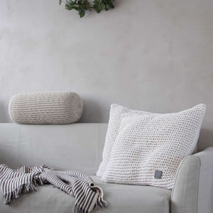Knitted neck cushion | BEIGE - Zuri House
