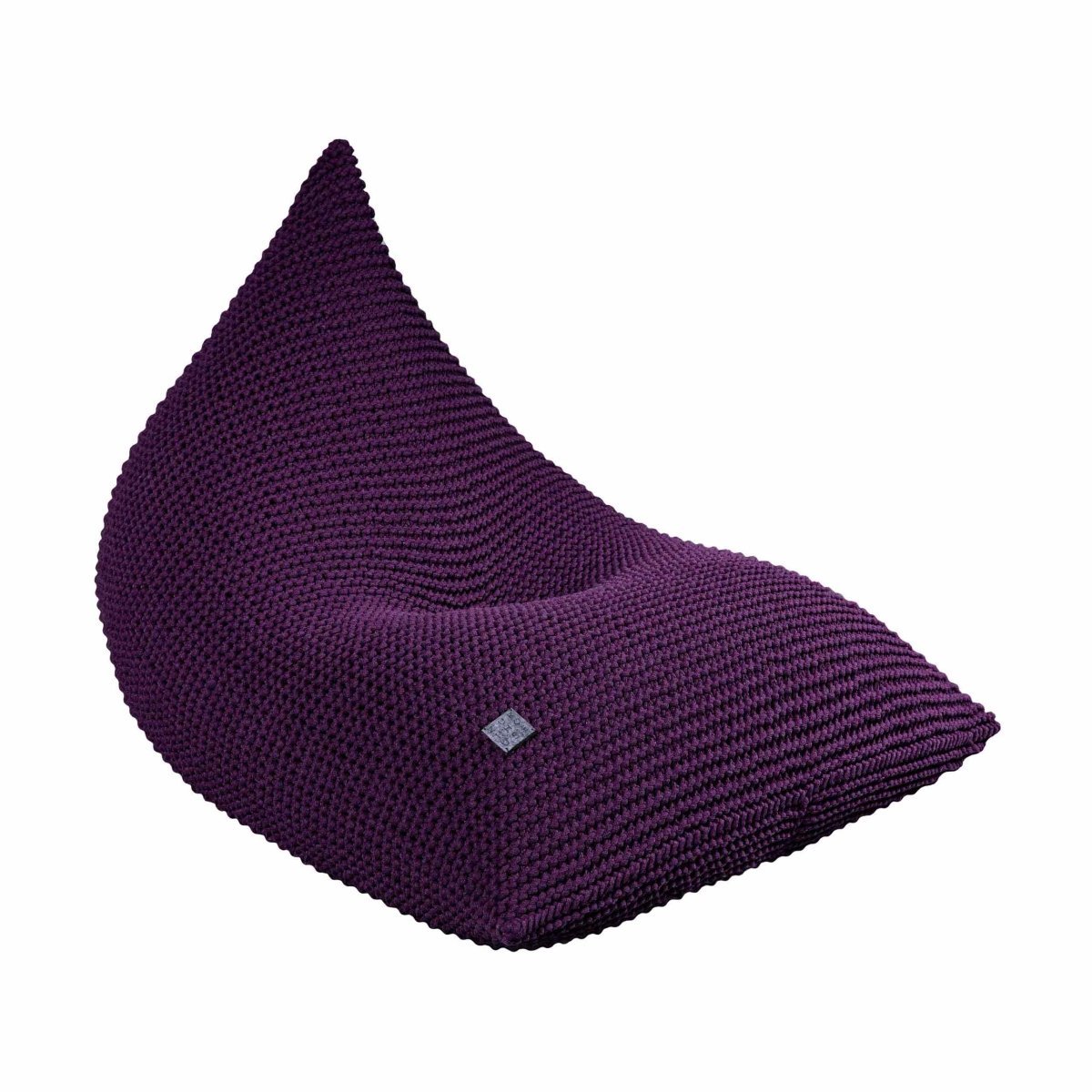 Knitted bean bag | AUBERGINE - Zuri House
