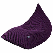 Knitted bean bag | AUBERGINE - Zuri House