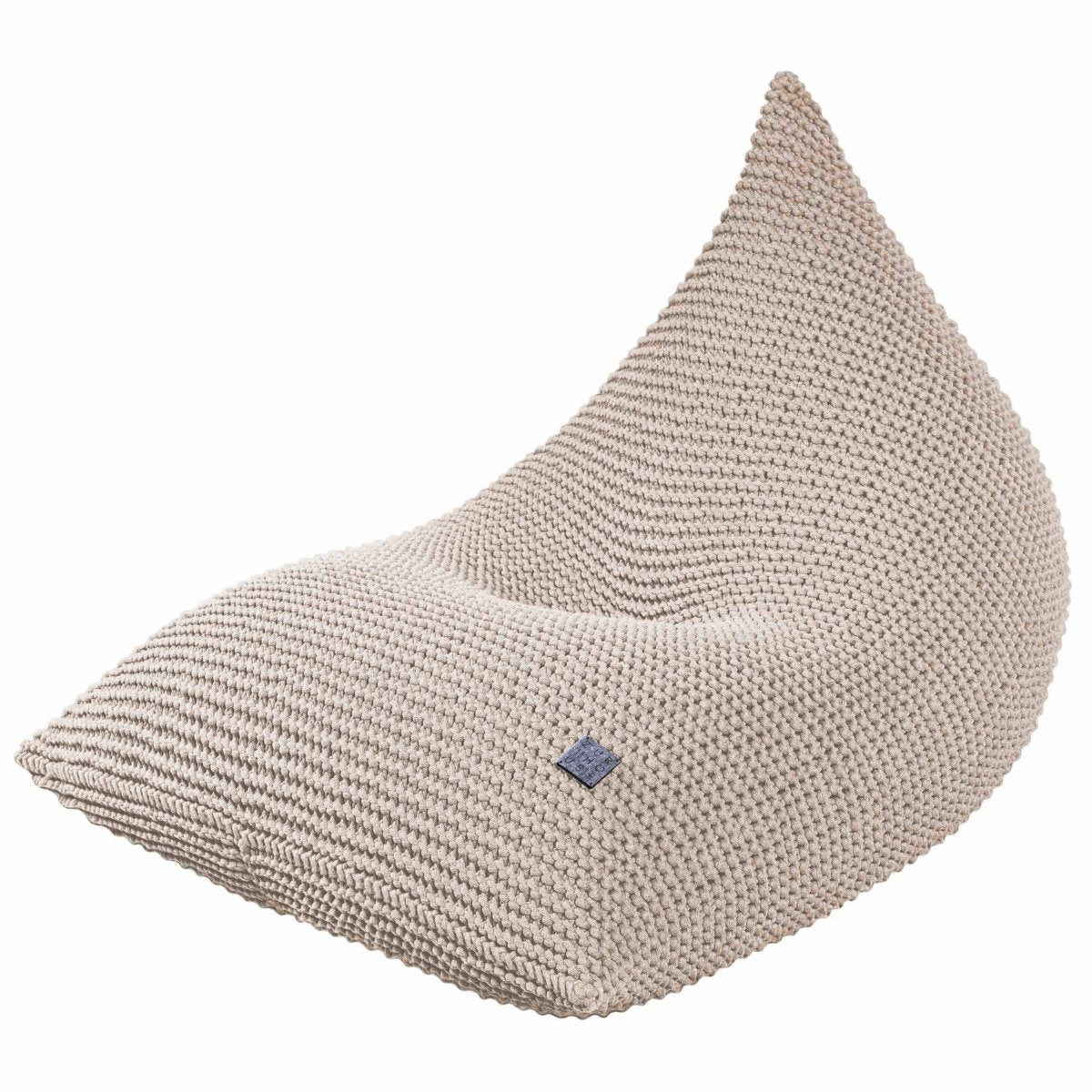 Knitted bean bag | BEIGE - Zuri House