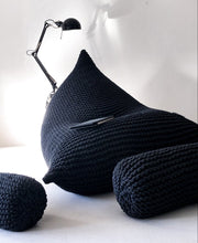 Knitted bean bag CHARCOAL - Zuri House