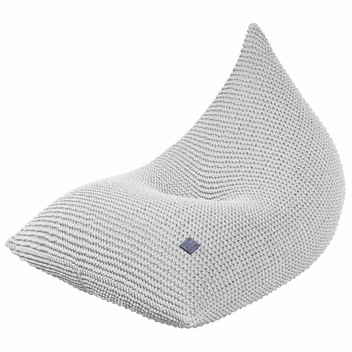 Knitted bean bag | LIGHT GREY - Zuri House