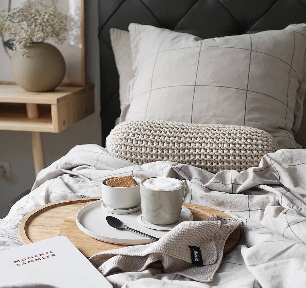 Knitted bolster cushion | OATMEAL - Zuri House