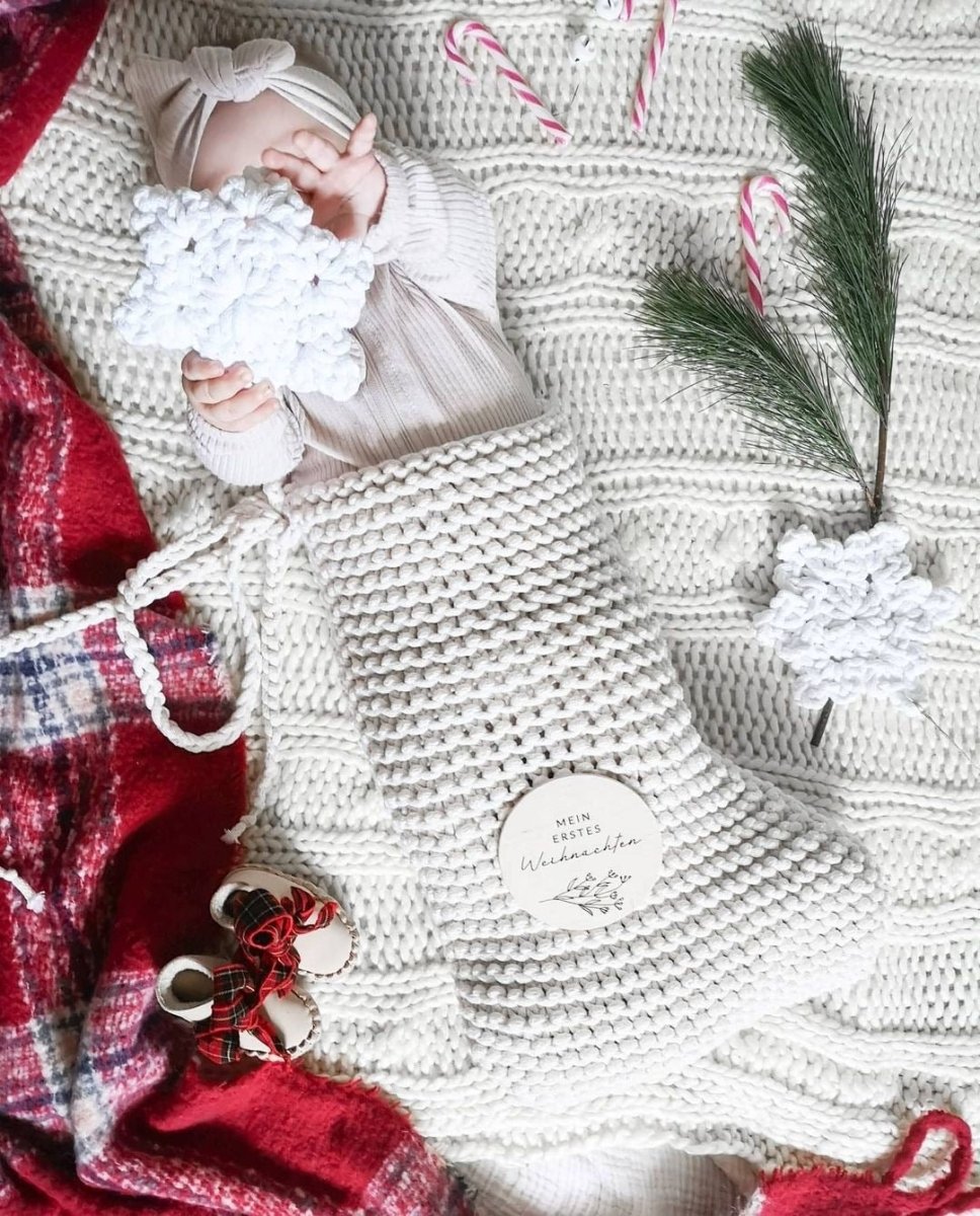 Knitted Christmas Stocking - Zuri House
