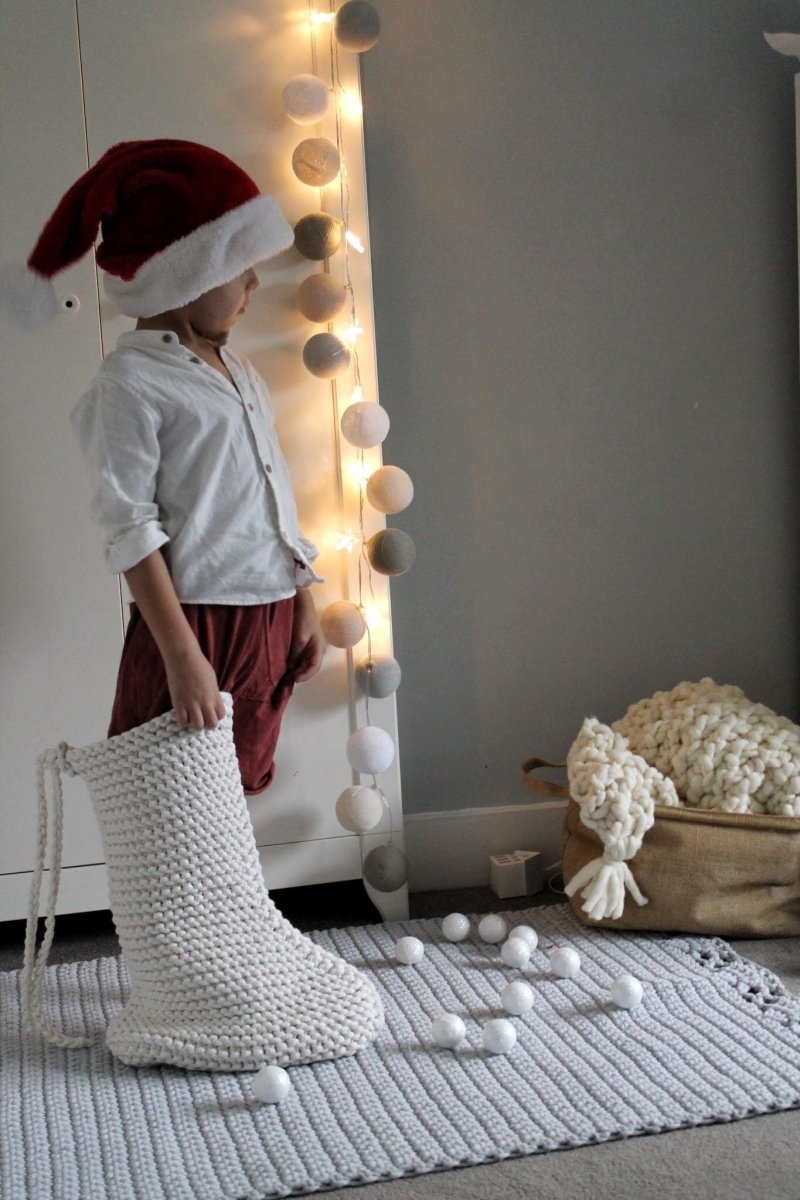 Knitted Christmas Stocking - Zuri House