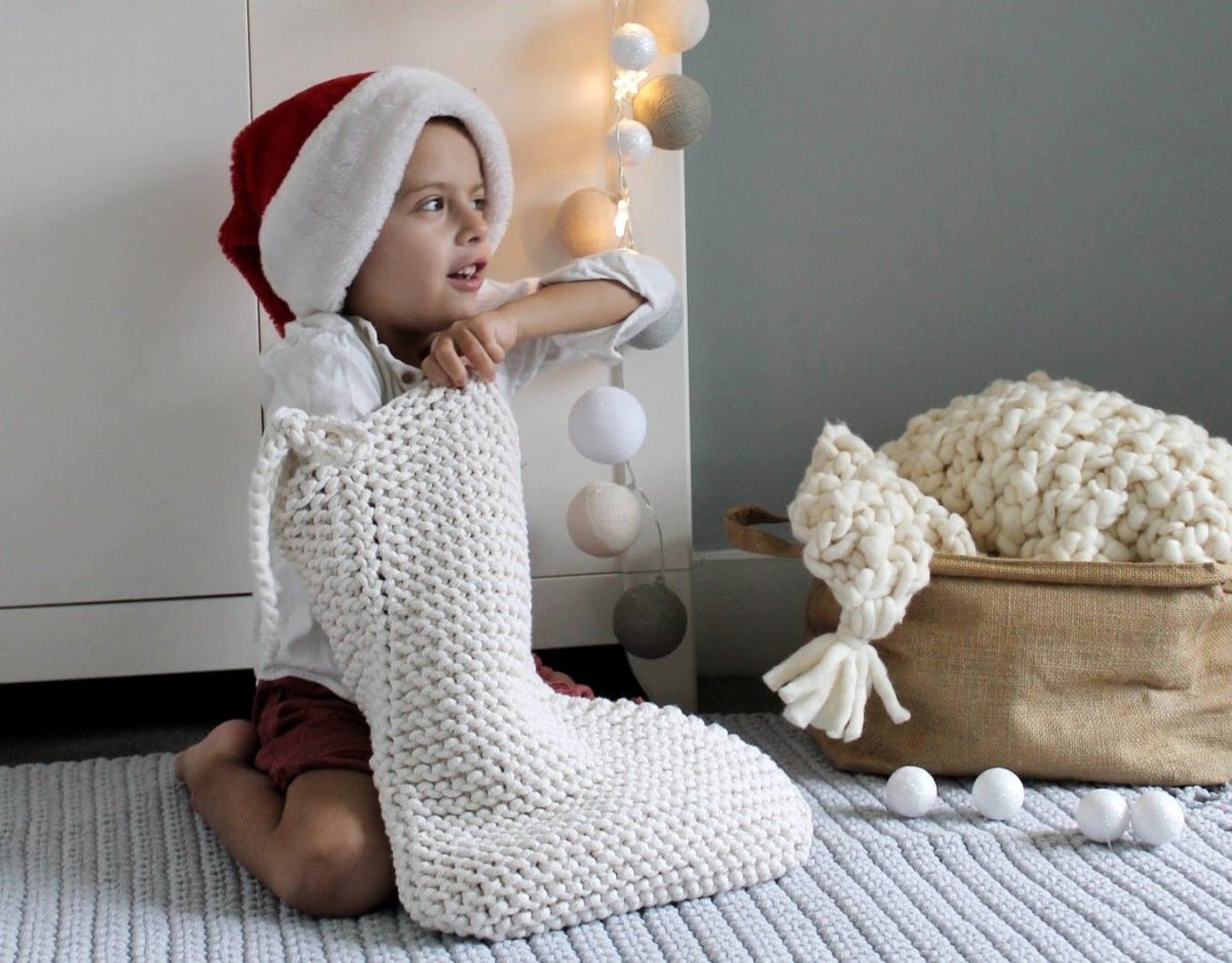 Knitted Christmas Stocking - Zuri House
