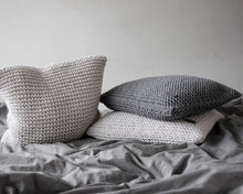 Knitted cushion DARK GREY - Zuri House