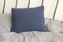 Knitted cushion DENIM BLUE - Zuri House