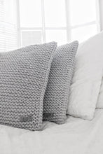 Knitted cushion LIGHT GREY - Zuri House