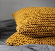 Knitted cushion MUSTARD - Zuri House