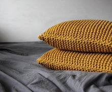 Knitted cushion MUSTARD - Zuri House