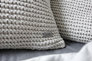 Knitted cushion OATMEAL - Zuri House