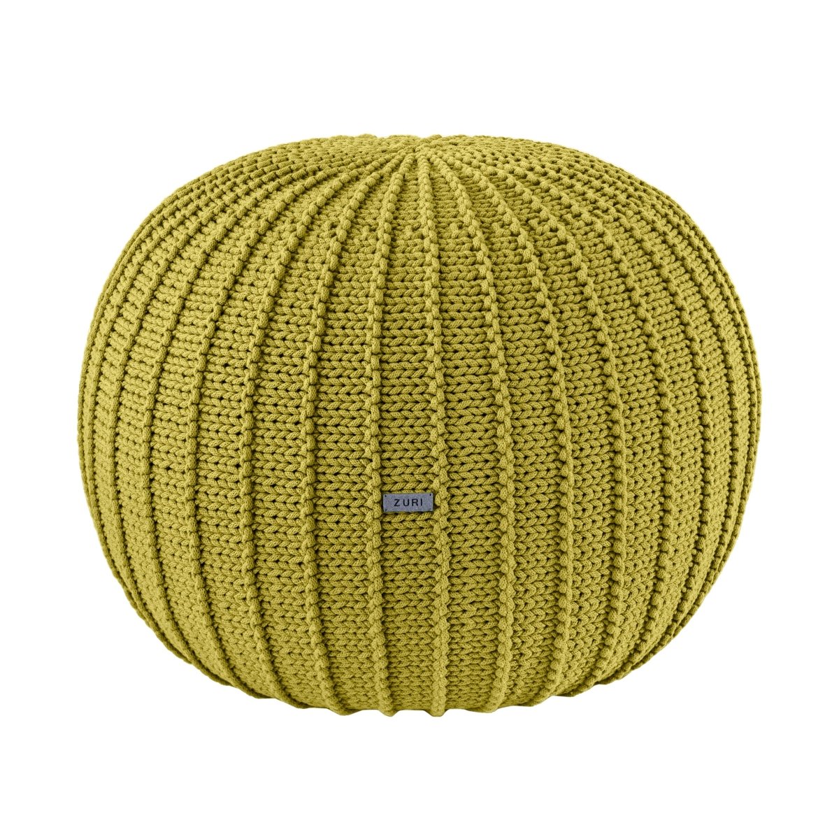 Knitted pouffe, Medium | GOLDEN KIWI - Zuri House