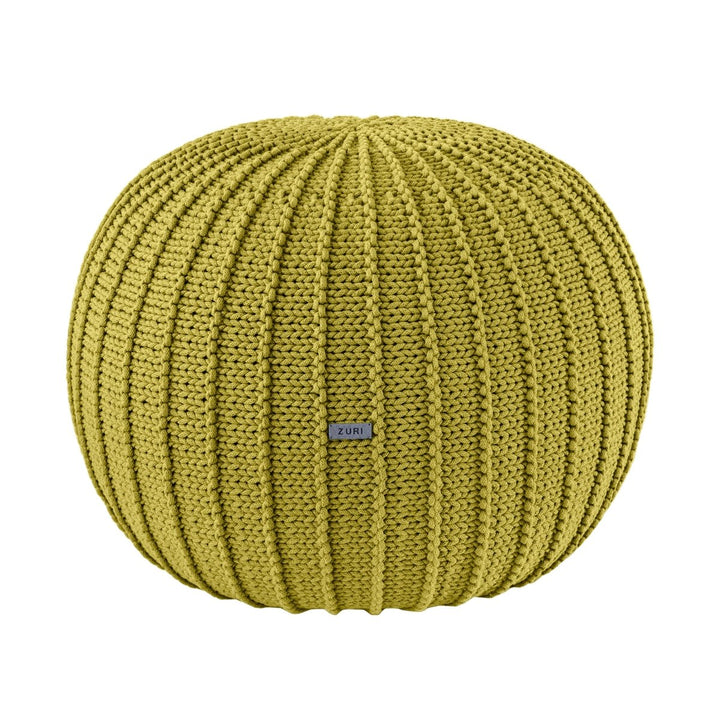 Knitted pouffe, Medium | GOLDEN KIWI - Zuri House