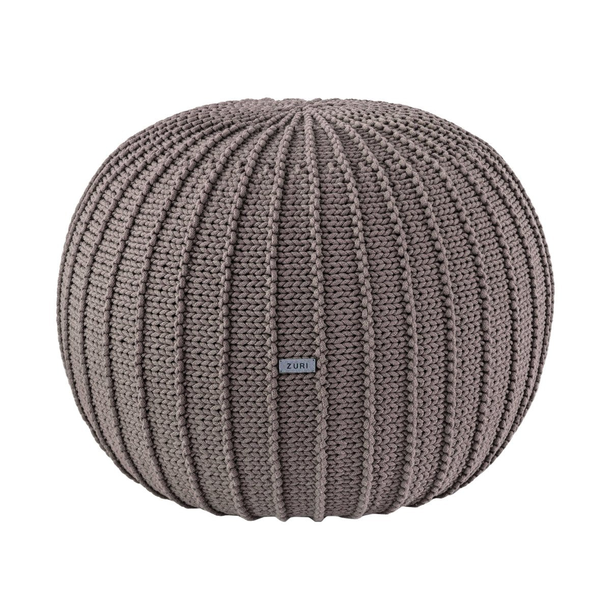 Knitted pouffe, Medium | MOCHA - Zuri House