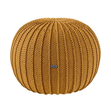 Knitted pouffe, Medium | MUSTARD - Zuri House