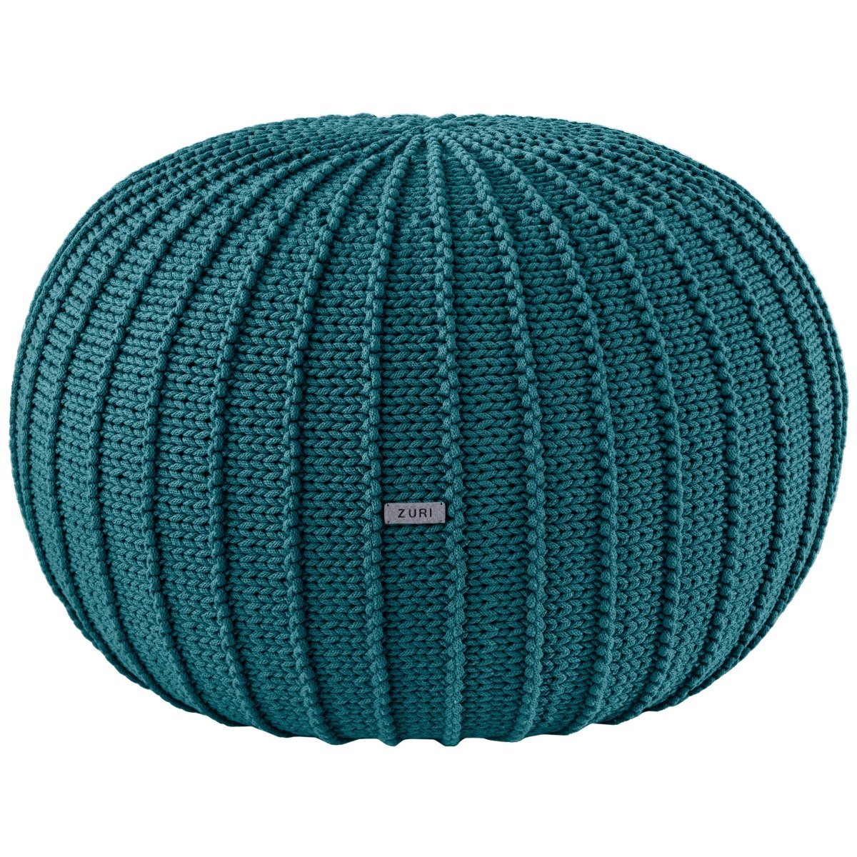 Knitted pouffe | OCEAN BLUE - Zuri House