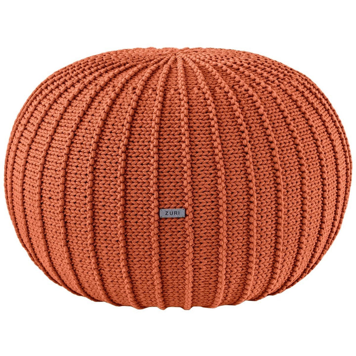Knitted pouffe | PUMPKIN - Zuri House