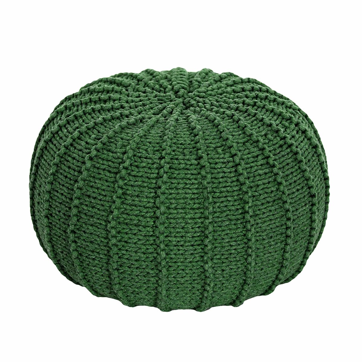Knitted pouffe, Small | AVOCADO - Zuri House
