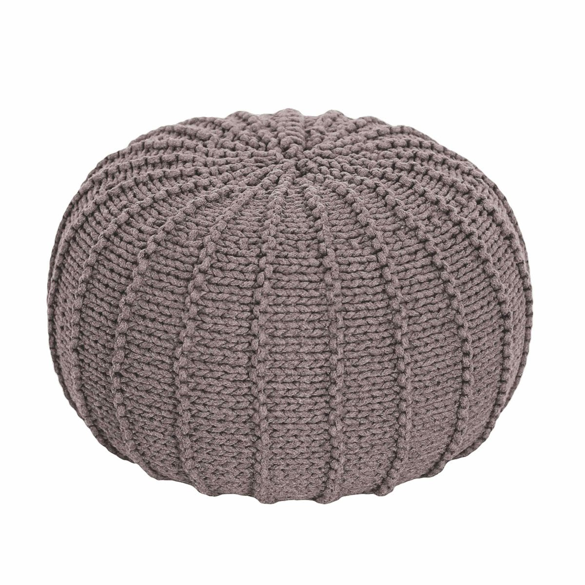 Knitted pouffe, Small | MOCHA - Zuri House
