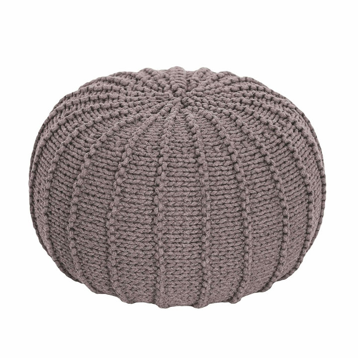 Knitted pouffe, Small | MOCHA - Zuri House