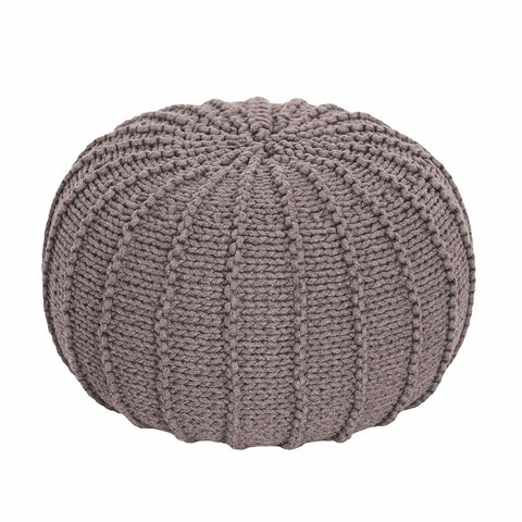 Knitted pouffe, Small | MOCHA - Zuri House