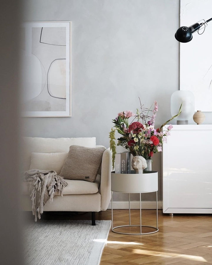Knitted square cushion | BEIGE - Zuri House