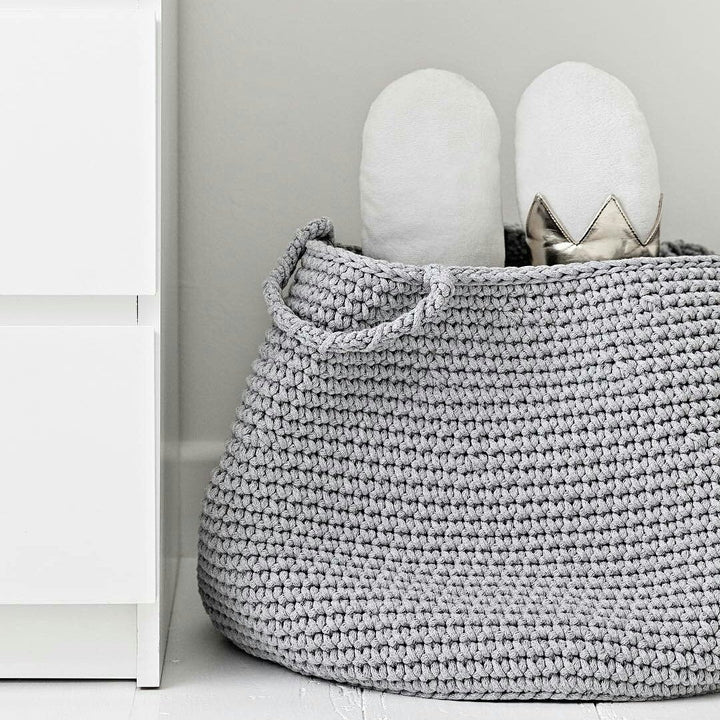 Large basket LIGHT GREY - Zuri House