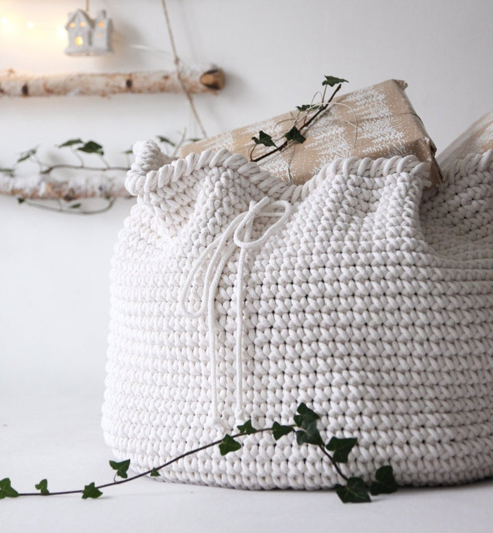 Large Crochet Santa Sack - Zuri House
