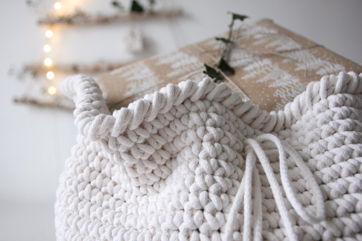 Large Crochet Santa Sack - Zuri House