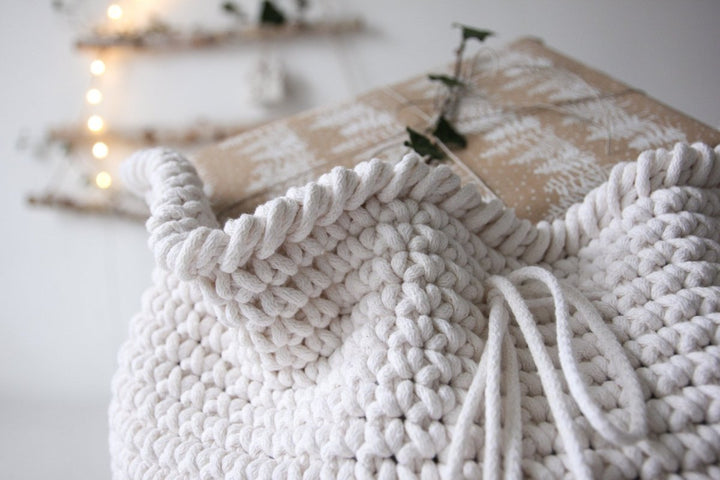 Large Crochet Santa Sack - Zuri House