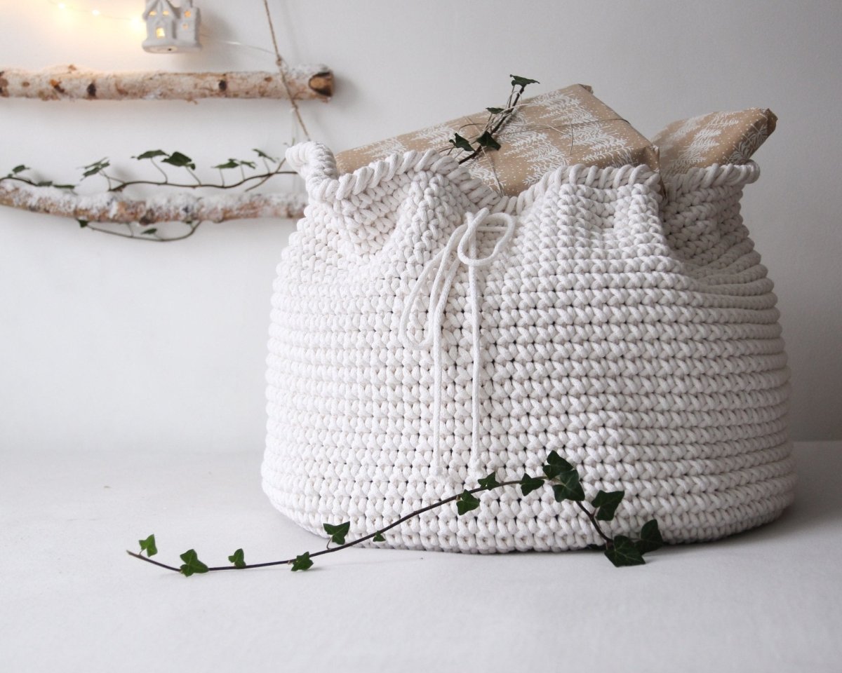 Large Crochet Santa Sack - Zuri House
