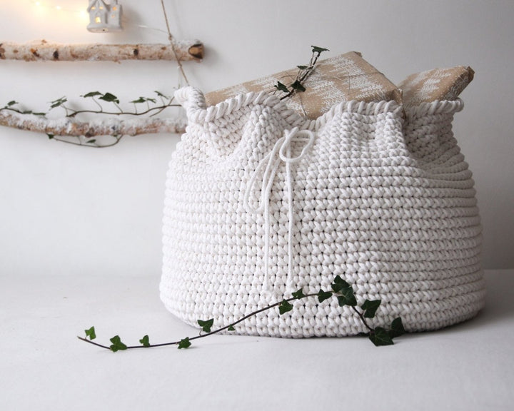 Large Crochet Santa Sack - Zuri House