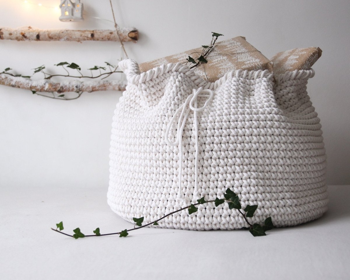 Large Crochet Santa Sack - Zuri House
