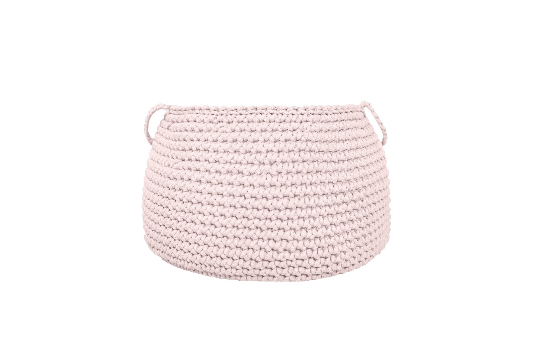 Medium cotton basket PALE PINK - Zuri House