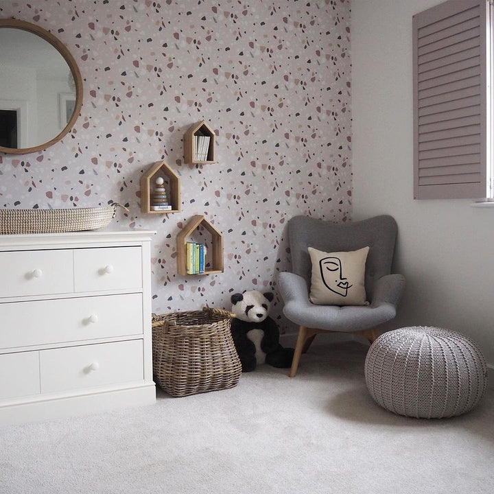 Medium knitted pouffe OATMEAL - Zuri House