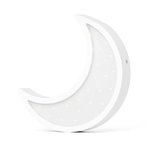 Nursery Night Light Moon WHITE - Zuri House