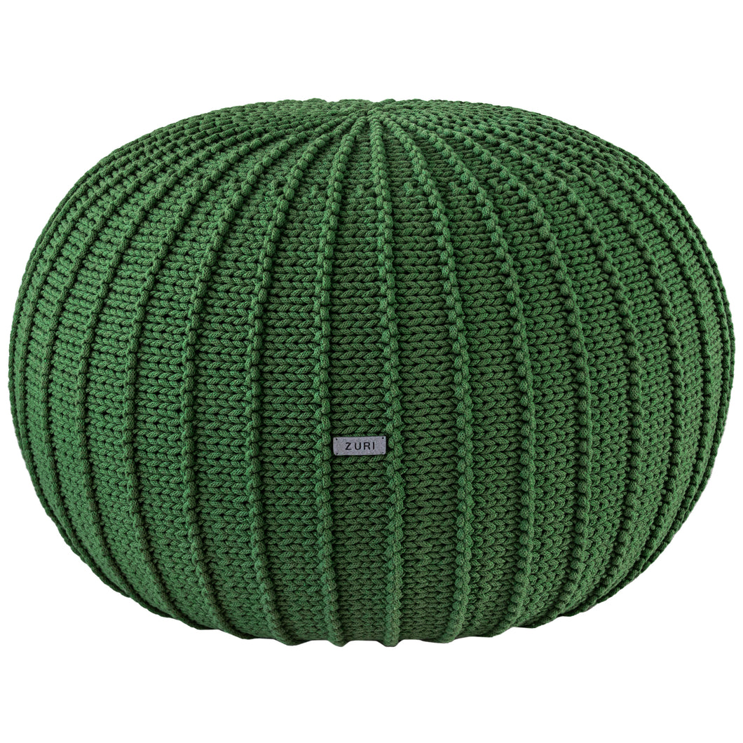 Knitted pouffe, Large | AVOCADO