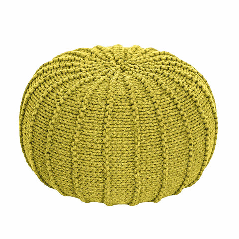 Knitted pouffe, Small | GOLDEN KIWI