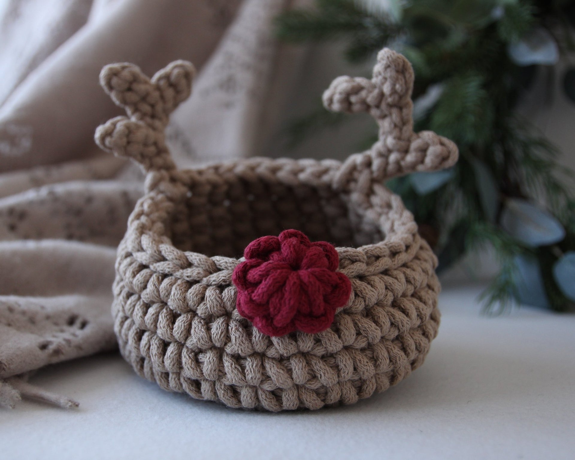 Santa Reindeer Basket - Dasher - Zuri House
