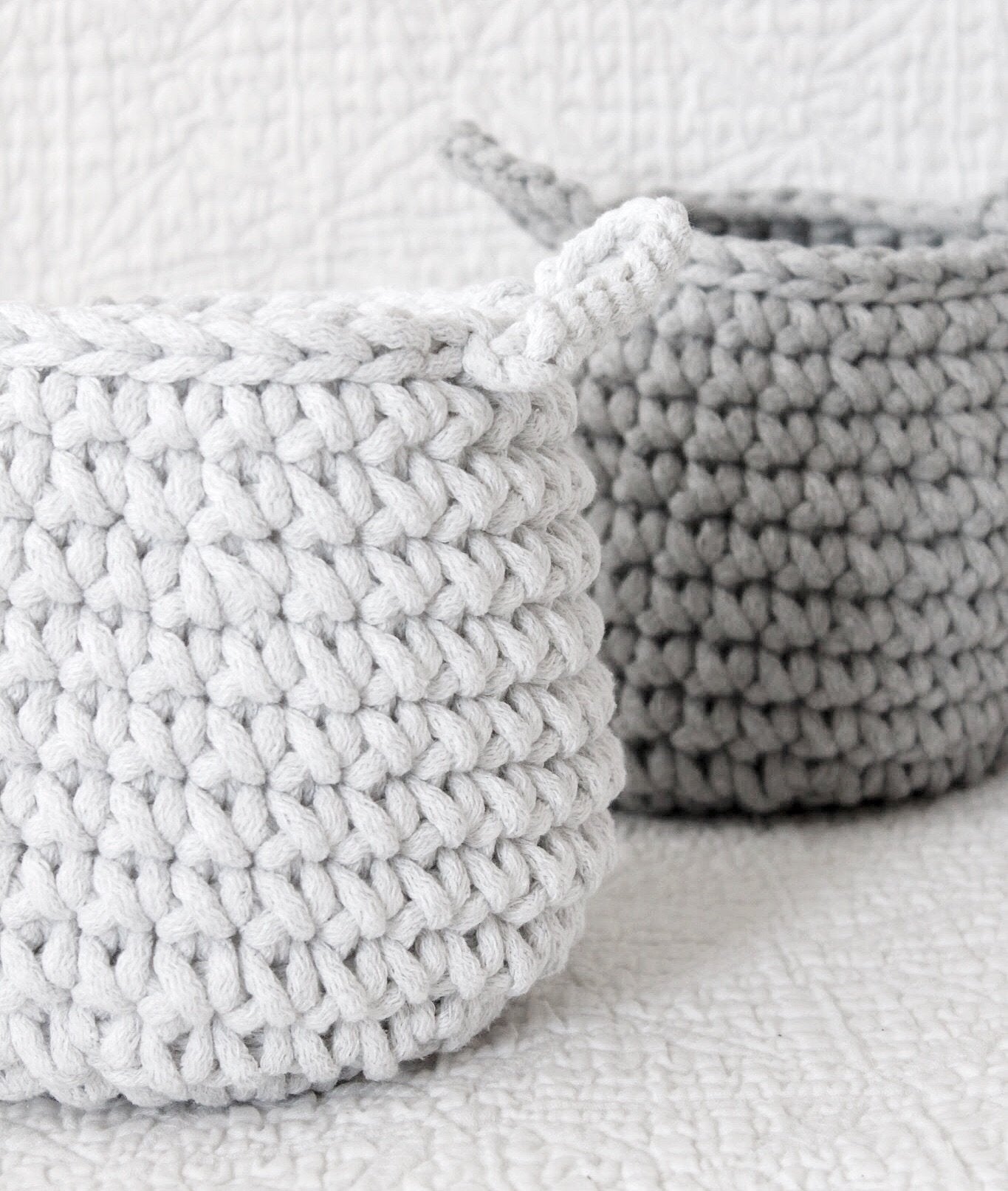 Small basket LIGHT GREY - Zuri House