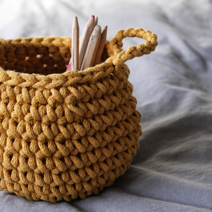 Small basket MUSTARD - Zuri House