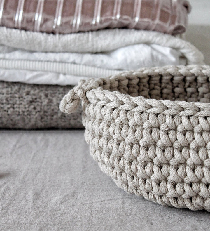 Small basket OATMEAL - Zuri House
