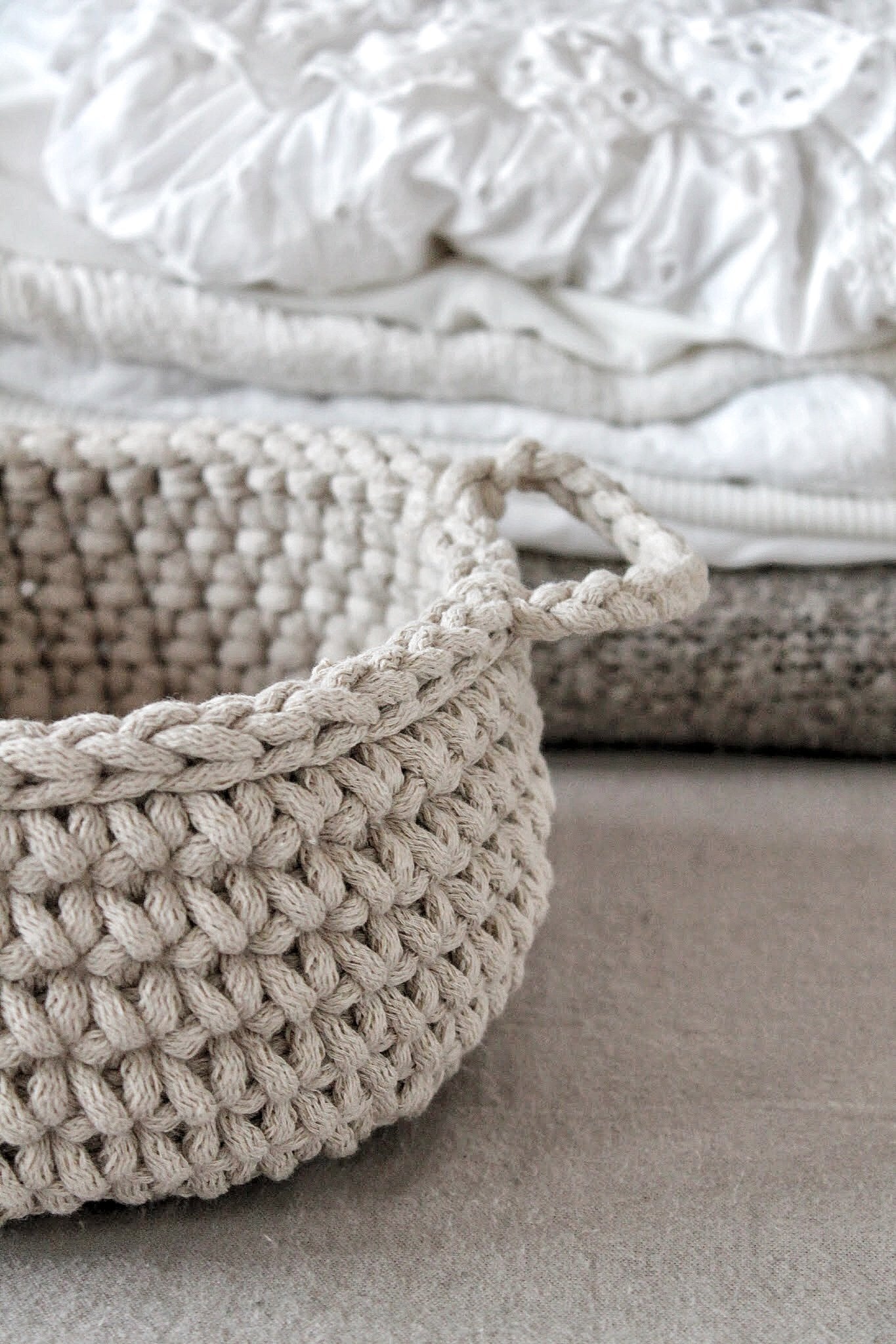 Small basket OATMEAL - Zuri House