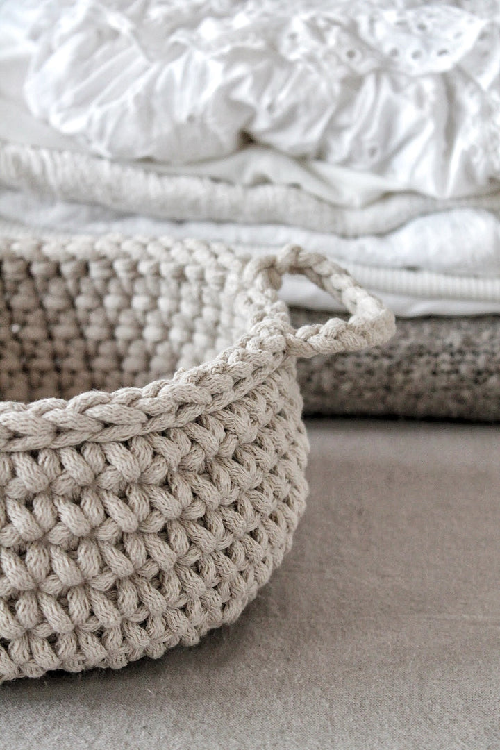 Small basket OATMEAL - Zuri House