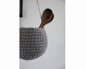 Small hanging basket DARK GREY - Zuri House
